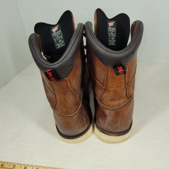 Red Wing Boots Mens Sz 12 D Brown Waterproof Boot Workwear Gorpcore Utility Work - Picture 10 of 16